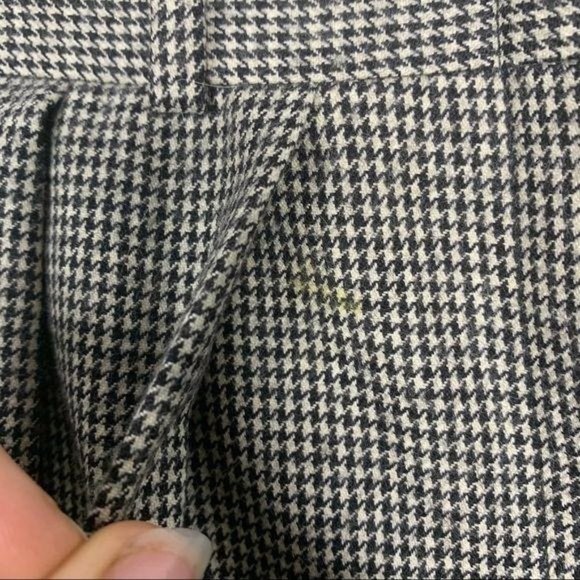 Vintage 90s Nordstrom Academia Houndstooth Wool Trouser Pants Small - Picture 16 of 16